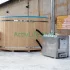 Купить Фурако круглая «comfort» из лиственницы с термопластиковой вставкой с внешней печью 2000 мм — Каспийск	